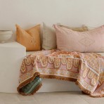 Indigenous Art Throw Rug | Alkira Pink | Taylor-Lee Indigenous Art Throw Rug | Alkira Pink | Taylor-Lee